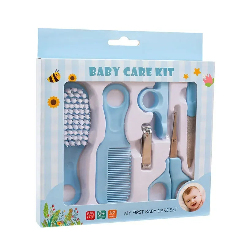 Baby Care Set Safe Nail Clippers Soft Comb Brush Care Combination Hair Comb Grooming Brush Set Nail Trimmer Kit Healthcare Tools