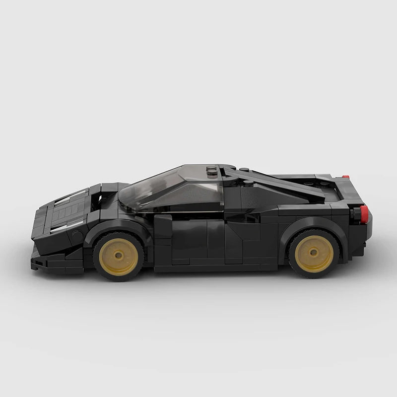 MOC Racing Car Assembly Model, City Sports Car Building Blocks, Creative Garage Toy, Educational Bricks, Children‘S Holiday Gift