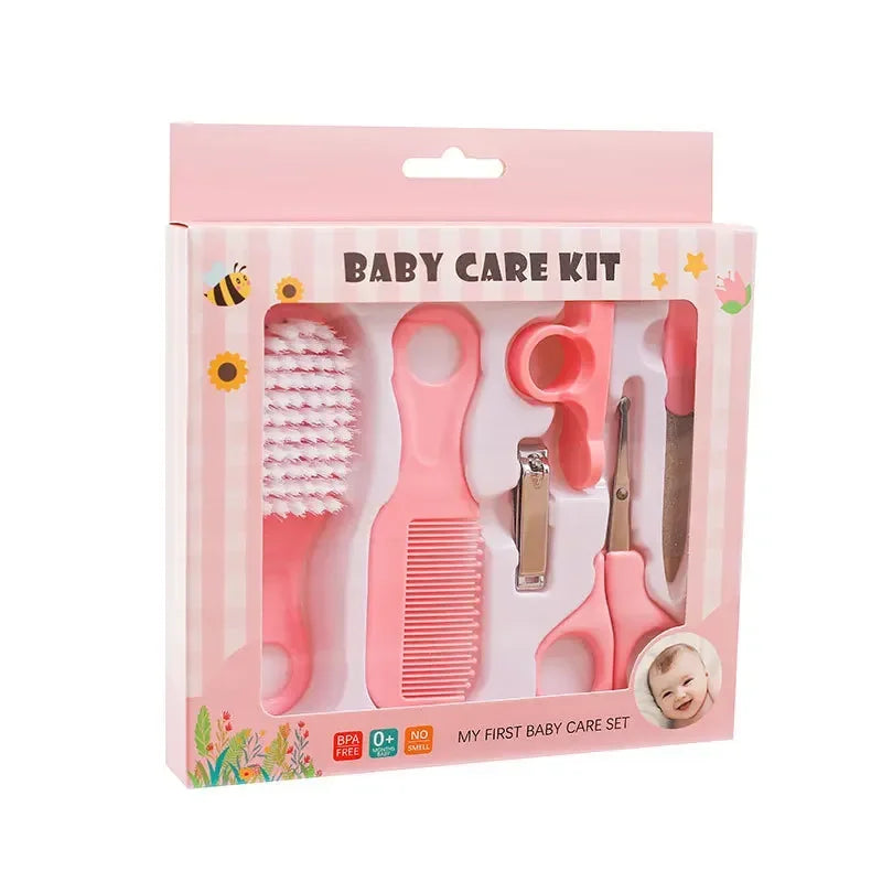 Baby Care Set Safe Nail Clippers Soft Comb Brush Care Combination Hair Comb Grooming Brush Set Nail Trimmer Kit Healthcare Tools