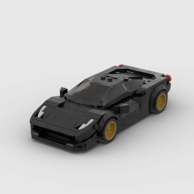 MOC Racing Car Assembly Model, City Sports Car Building Blocks, Creative Garage Toy, Educational Bricks, Children‘S Holiday Gift