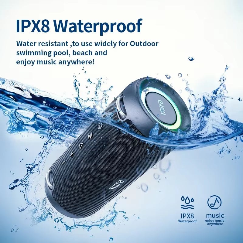 A90 Bluetooth Speaker 60W Output Power Bluetooth Speaker with Class D Amplifier Excellent Bass Performace Camping Speaker