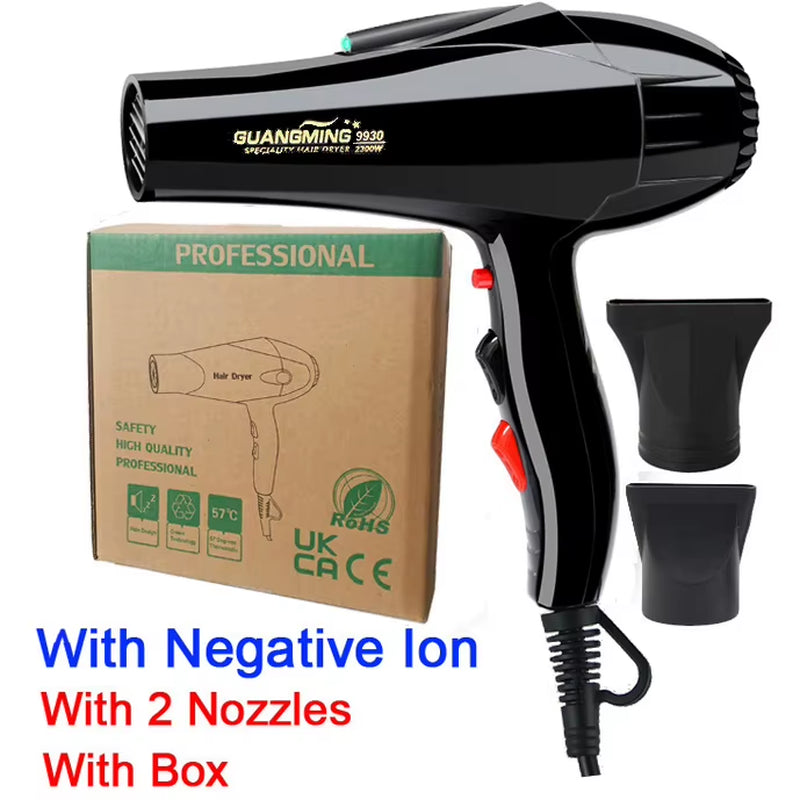 For Hairdresser and Hair Salon Long Wire EU Plug Real 2100W Power Professional Blow Dryer Salon Hair Dryer Hairdryer