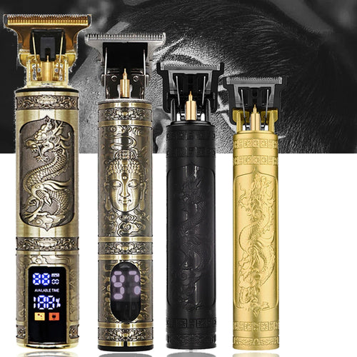 Rechargeable Vintage T9 Cordless Hair Cutting Machine Electric Shaver for Man Hair Clipper Barber Trimmer Beard Razors